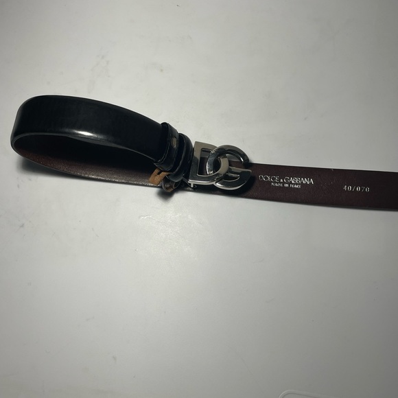 DOLCE  GABANA patent leather belt - Black DOLCE GABANA size 40